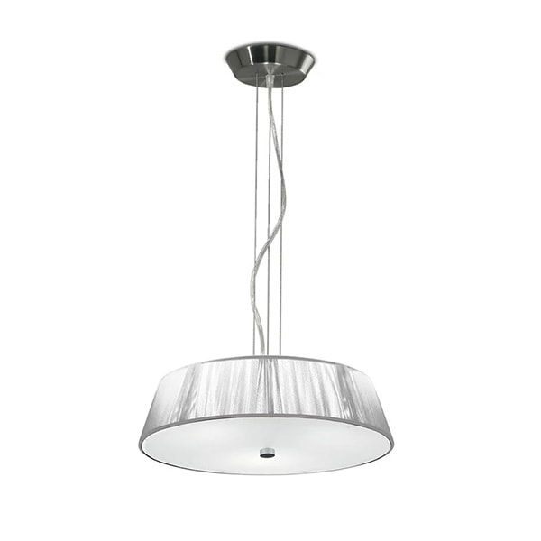 【LEUCOS】イタリア・デザイン照明「Lilith」ペンダントライト　ホワイト（φ410×H100mm）