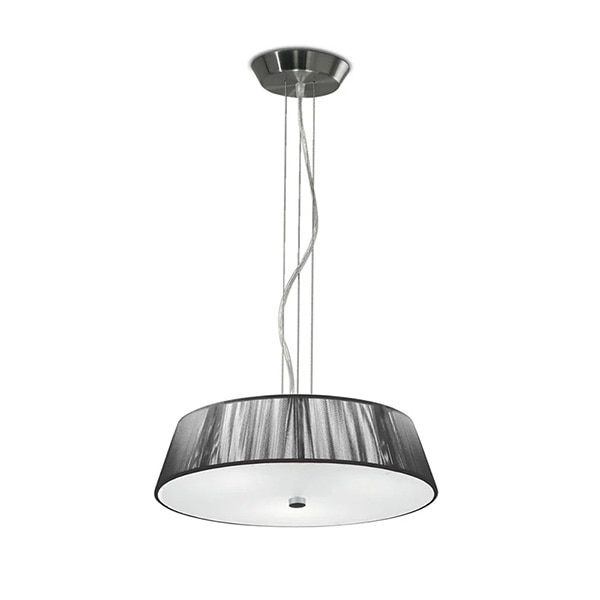 【LEUCOS】イタリア・デザイン照明「Lilith」ペンダントライト　シルバー（φ410×H100mm）