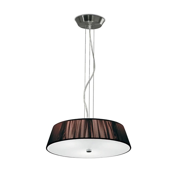 【LEUCOS】イタリア・デザイン照明「Lilith」ペンダントライト　ブラウン（φ410×H100mm）