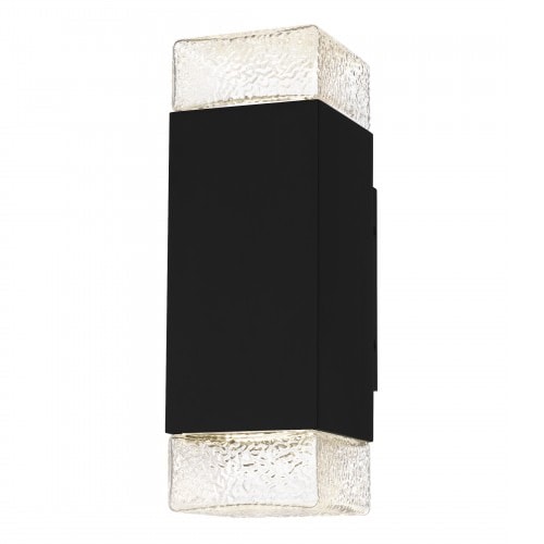 【QUOIZEL】アメリカ・デザイン照明 アウトドア LEDウォールライト「Saxton」ブラック（W120×D130×H350mm）