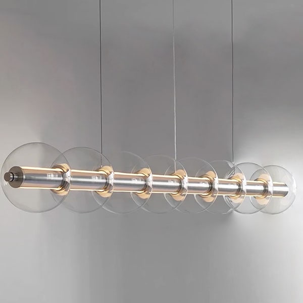 デザイン照明　ガラスボールシェードペンダントライト（W1242～2490mm）