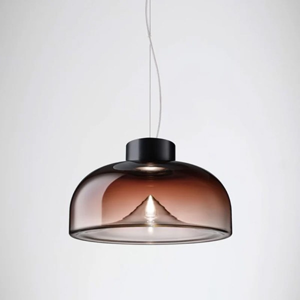 【LEUCOS】イタリア・デザイン照明「Aella」ペンダントライト　レッド（φ300×H171mm）