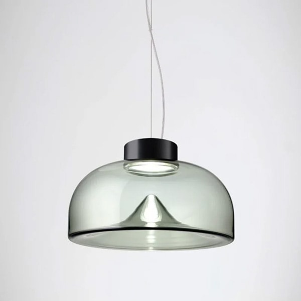 【LEUCOS】イタリア・デザイン照明「Aella」ペンダントライト　スモークグレー（φ300×H171mm）