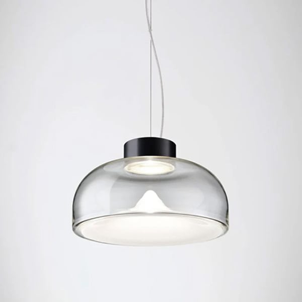 【LEUCOS】イタリア・デザイン照明「Aella」ペンダントライト　クリア（φ300×H171mm）