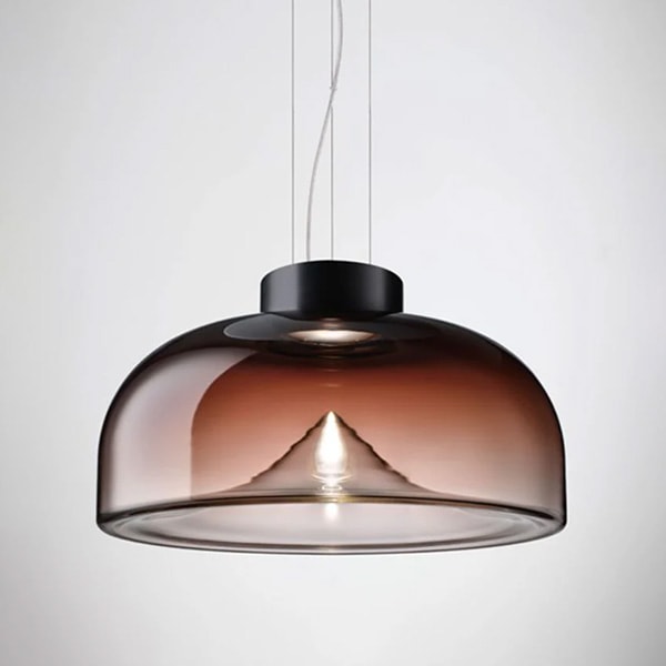 【LEUCOS】イタリア・デザイン照明「Aella」ペンダントライト　レッド（φ450×H250mm）