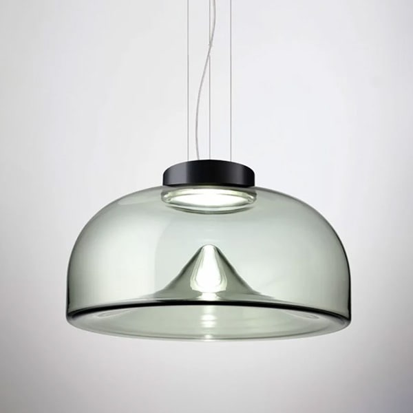 【LEUCOS】イタリア・デザイン照明「Aella」ペンダントライト　スモークグレー（φ450×H250mm）