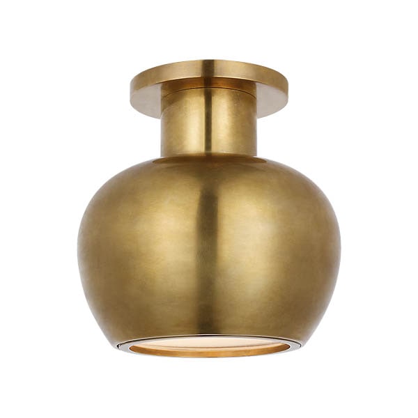 【Visual Comfort】アメリカ・デザイン照明 フラッシュマウント「Comtesse Monopoint Flush Mount」LED　ゴールド（W178×H178mm）