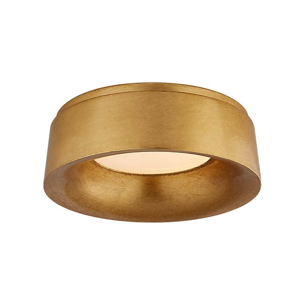 【Visual Comfort】アメリカ・デザイン照明 フラッシュマウント「Halo Small Flush Mount」LED　ゴールド（W279×H102mm）