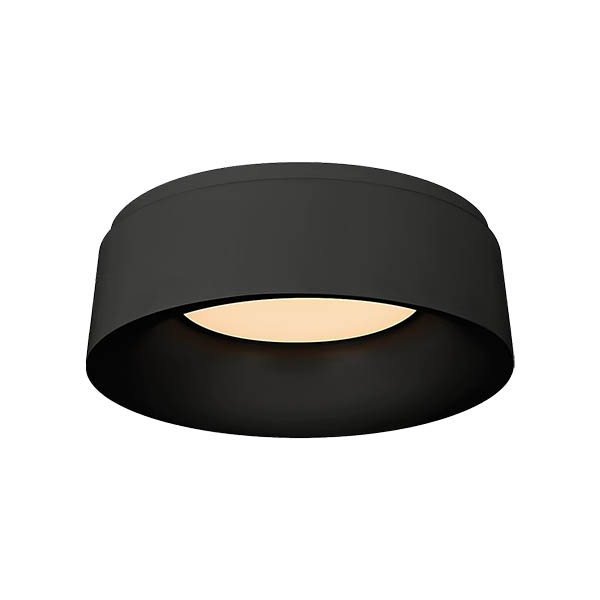 【Visual Comfort】アメリカ・デザイン照明 フラッシュマウント「Halo Small Flush Mount」LED　ブラック（W279×H102mm）