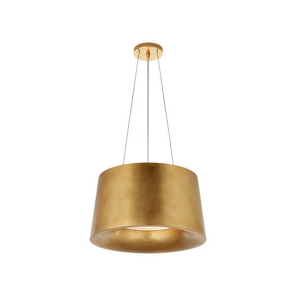 【Visual Comfort】アメリカ・デザイン照明 ペンダントライト「Halo Small Hanging Shade」2灯　ゴールド（W483×H254mm）