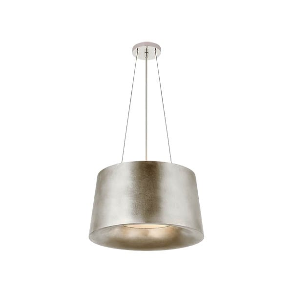 【Visual Comfort】アメリカ・デザイン照明 ペンダントライト「Halo Small Hanging Shade」2灯　シルバー（W483×H254mm）