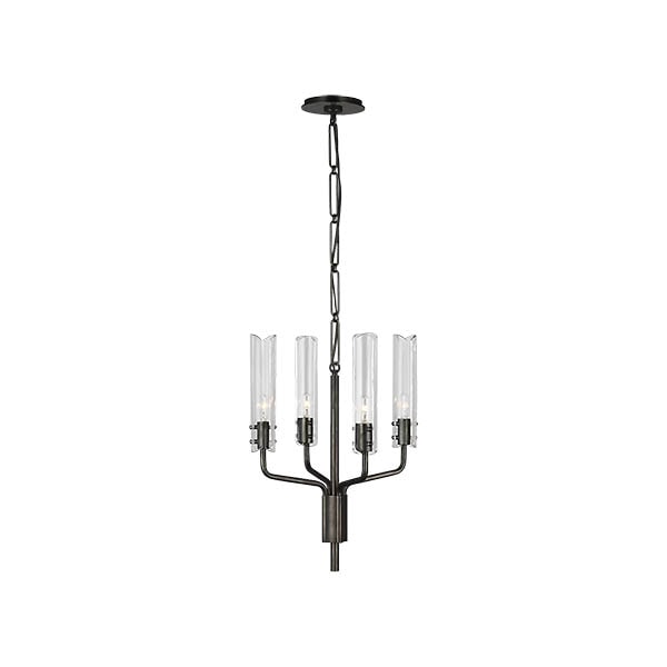 【Visual Comfort】アメリカ・デザイン照明 ペンダントライト「Casoria Petite Chandelier」4灯　ブロンズ（W381×H508mm）