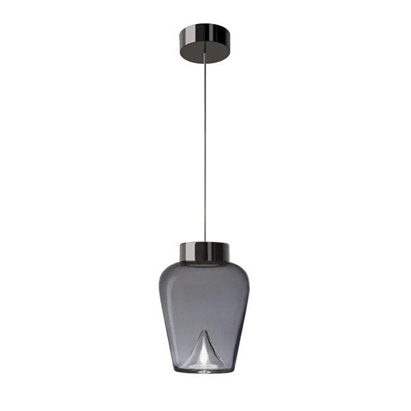 【LEUCOS】イタリア・デザイン照明「Aella」ペンダントライト　グレー（φ172×H229mm）