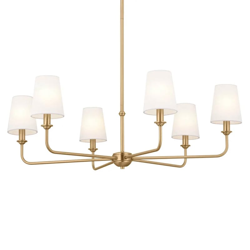 【KICHLER】アメリカ・デザイン照明「Pallas」 シャンデリア 6灯 ゴールド（φ810×H340mm)