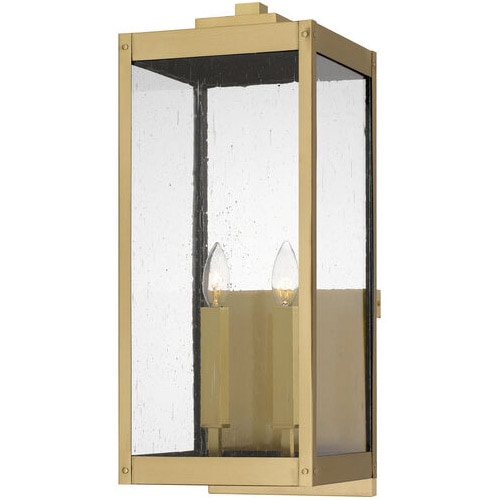 【QUOIZEL】アメリカ・デザイン照明 アウトドア ウォールライト 2灯「Westover」ゴールド（W220×D260×H570mm）
