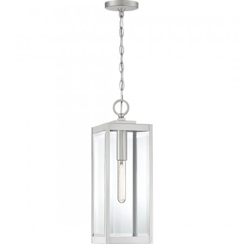 【QUOIZEL】アメリカ・デザイン照明 アウトドア ペンダントライト 1灯「Westover」クローム（W170×D170×H520mm）