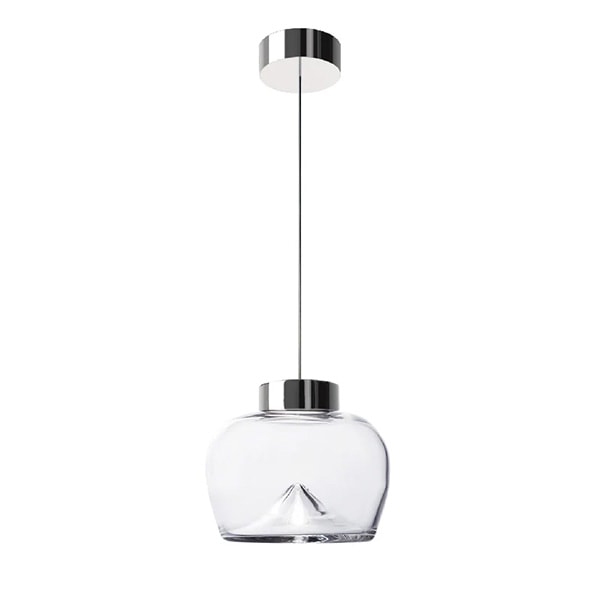 【LEUCOS】イタリア・デザイン照明「Aella」ペンダントライト　クリア（φ210×H180mm）