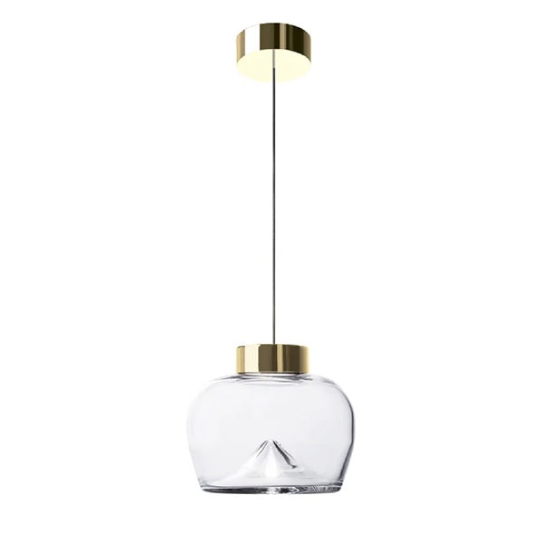 【LEUCOS】イタリア・デザイン照明「Aella」ペンダントライト　クリア（φ210×H180mm）