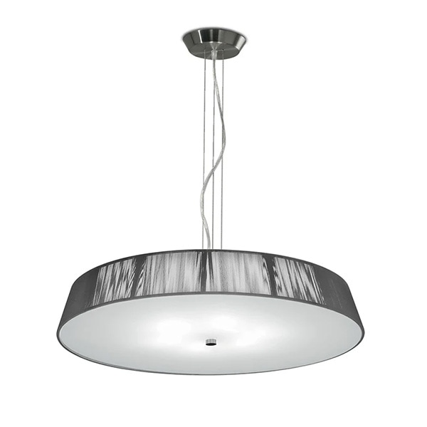 【LEUCOS】イタリア・デザイン照明「Lilith」ペンダントライト　シルバー（φ710×H100mm）