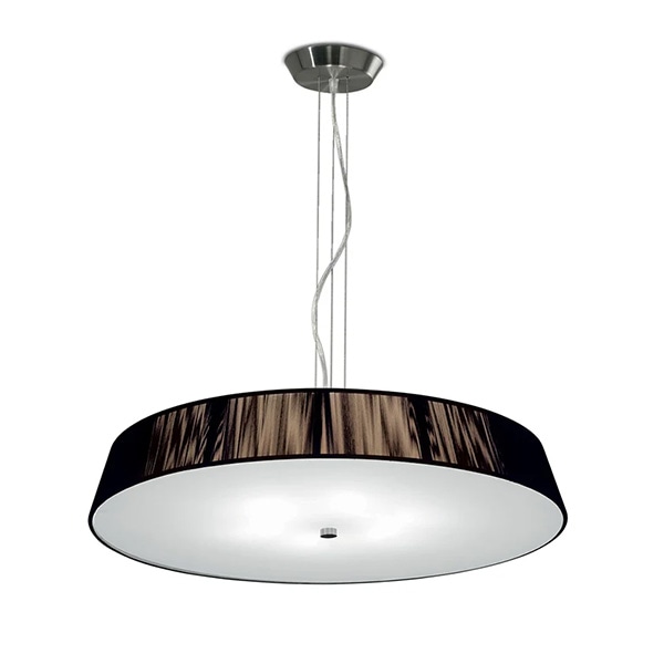 【LEUCOS】イタリア・デザイン照明「Lilith」ペンダントライト　ブラウン（φ710×H100mm）