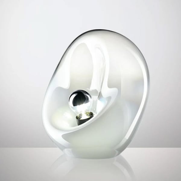 【LEUCOS】イタリア・デザイン照明「Lightbody」テーブルライト　ホワイト（W250～300mm）