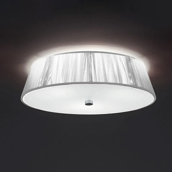 【LEUCOS】イタリア・デザイン照明「Lilith」シーリングライト　ホワイト（φ410×H140mm）