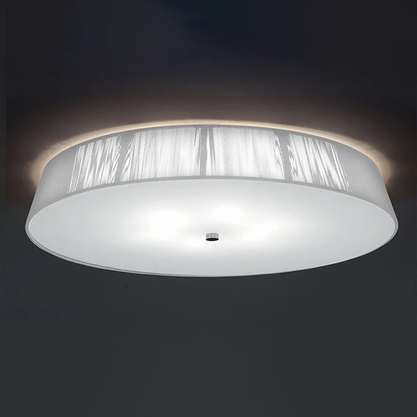 【LEUCOS】イタリア・デザイン照明「Lilith」シーリングライト　ホワイト（φ710×H140mm）