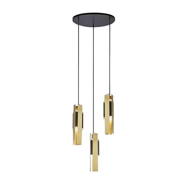 【TOOY】イタリア・デザイン照明「Excalibur」ペンダントライト　ゴールド（W120×H450mm）