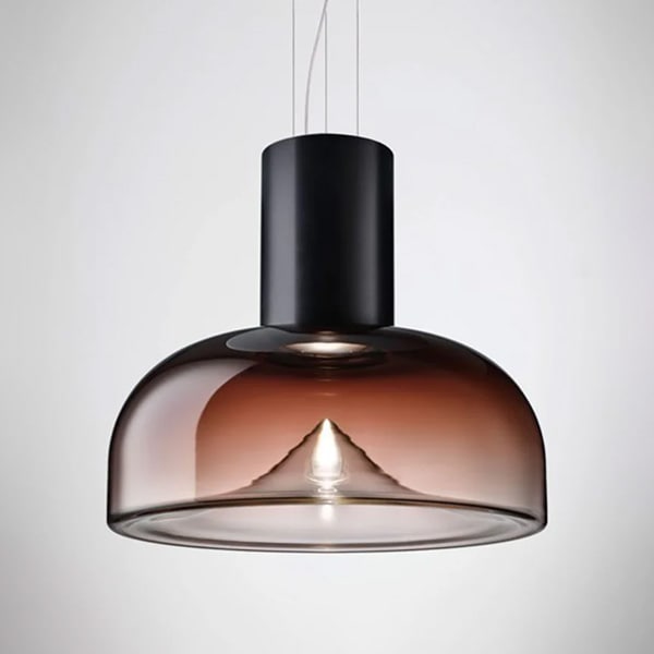 【LEUCOS】イタリア・デザイン照明「Aella」ペンダントライト　レッド（φ450×H397mm）