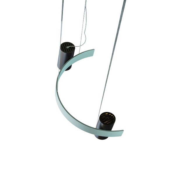 【TOOY】イタリア・デザイン照明「Nastro」ペンダントライト　ブラック（W660×D310×H230mm）