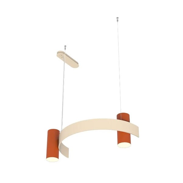【TOOY】イタリア・デザイン照明「Nastro」ペンダントライト　テラコッタ（W660×D310×H230mm）