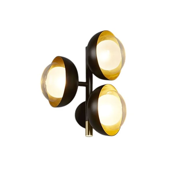 【TOOY】イタリア・デザイン照明「Muse」ウォールライト　ゴールド（W350×D240×H420mm）