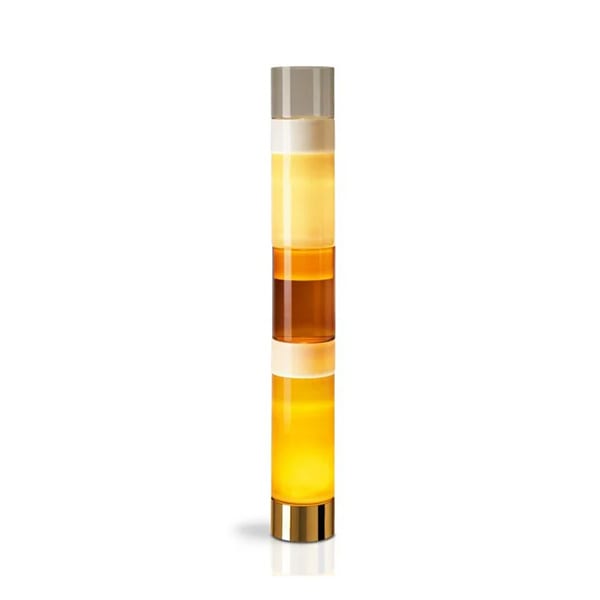 【LEUCOS】イタリア・デザイン照明「Stacking」フロアライト　アンバー（φ230×H1630mm）