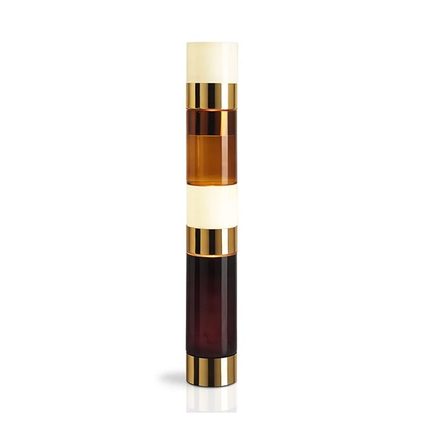【LEUCOS】イタリア・デザイン照明「Stacking」フロアライト　ブロンズ（φ230×H1480mm）