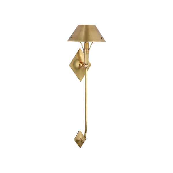 【Visual Comfort】アメリカ・ウォールライト「Turlington XL Sconce」1灯 ゴールド（W203×D229×H762mm）