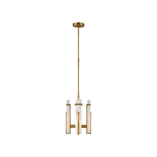 【Visual Comfort】アメリカ・デザイン照明 ペンダントライト「Malik Small Chandelier」LED　ゴールド・ホワイト（W305×H457mm）
