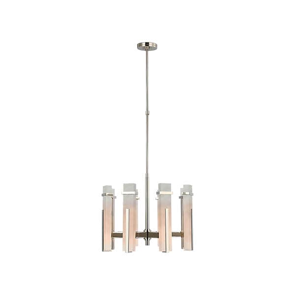 【Visual Comfort】アメリカ・デザイン照明 ペンダントライト「Malik Medium Chandelier」LED　シルバー・ホワイト（W610×H483mm）