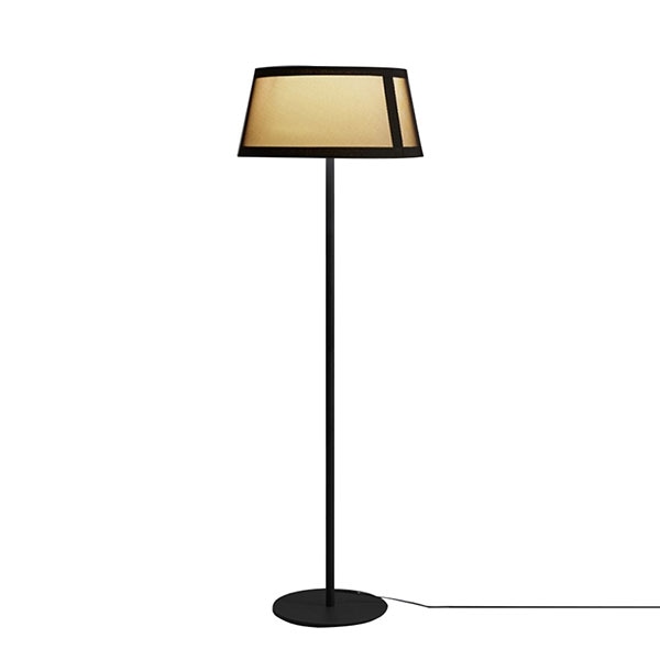 【TOOY】イタリア・デザイン照明「Lilly」フロアライト　ブラック（φ500×H600mm）