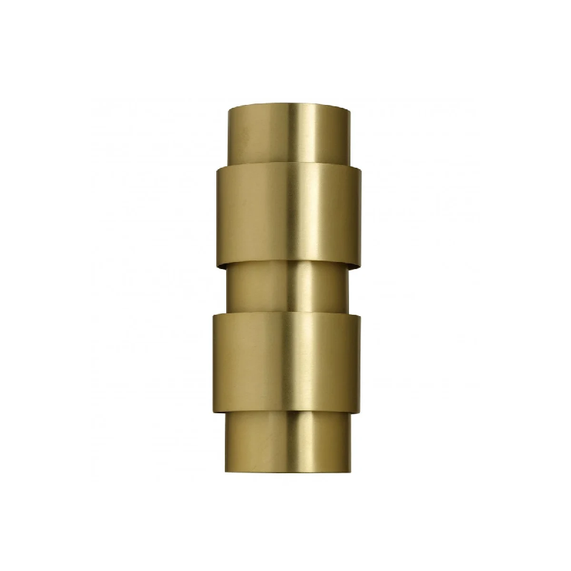 【CTO Lighting】イギリス・デザイン照明 ウォールランプ「Ring Wall Lamp」2灯・サテンブラス（W120mm×H300mm）