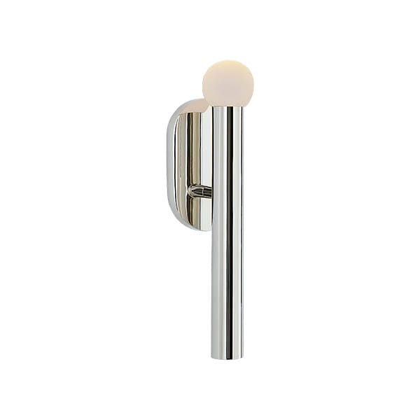 【Visual Comfort】アメリカ・ウォールライト「Rousseau Small Bath Sconce」LED シルバー・エッチングクリスタルオーブ（W76×D76×H356mm）