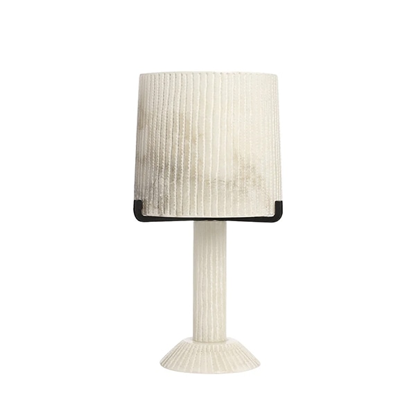 【CTO Lighting】イギリス・デザイン照明「Acropolis」テーブルライト　ホワイト（φ250×H480mm）