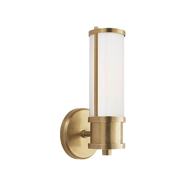【Visual Comfort】アメリカ・ウォールライト「Lichfield Single Sconce」1灯 ゴールド（W102×D127×H279mm）