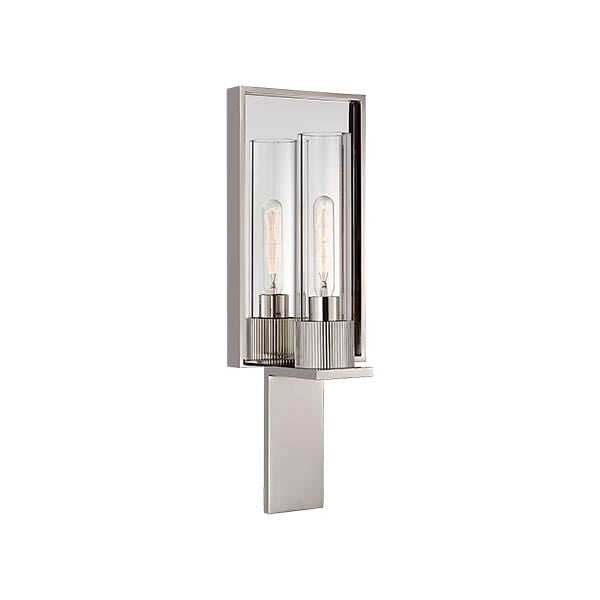 【Visual Comfort】アメリカ・ウォールライト「Beza Single Reflector Sconce」1灯 シルバー（W127×D76×H406mm）