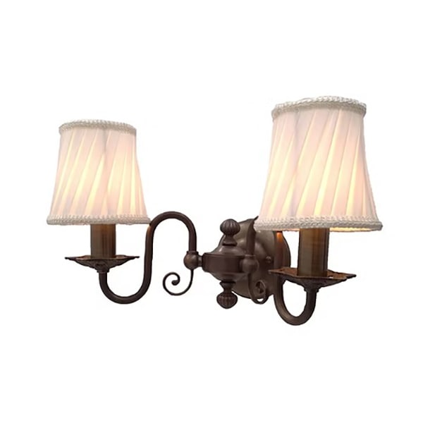 【LAMPS】シェードウォールランプ 2灯（W350×D200×H245mm）