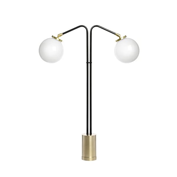 【CTO Lighting】イギリス・デザイン照明「Array Twin」テーブルライト　ゴールド（W410×D120×H600mm）