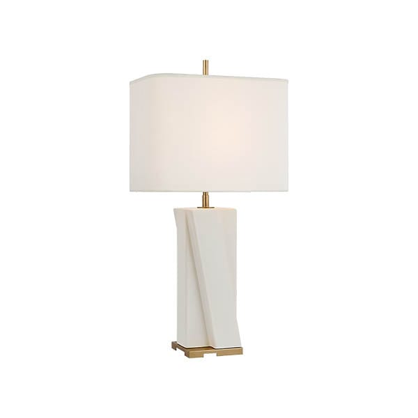【Visual Comfort】テーブルライト 1灯 「Niki Medium Table Lamp」　ホワイト (W330×H660mm)