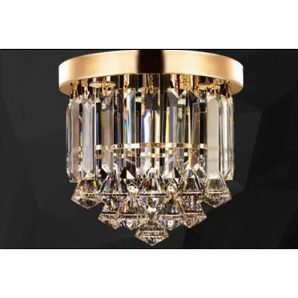 【リーズナブル】クリスタルシーリングライト  3灯（Φ230×H210mm）