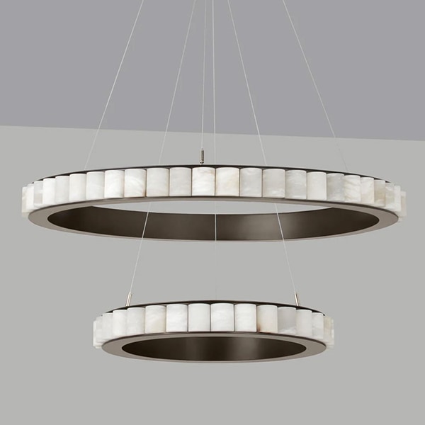 【CTO Lighting】イギリス・デザイン照明「Avalon Halo」ペンダントライト　ブロンズ（φ640+1010mm）