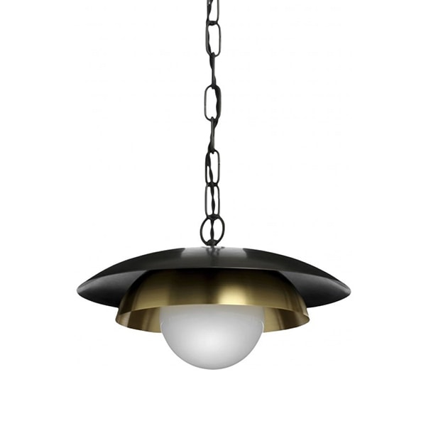 【CTO Lighting】イギリス・デザイン照明「Carapace 01」ペンダントライト　ブロンズ（φ320×H140mm）