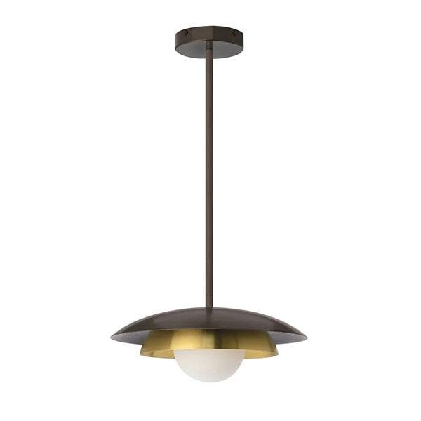 【CTO Lighting】イギリス・デザイン照明「Carapace 02」ペンダントライト　ブロンズ（φ320×H140mm）